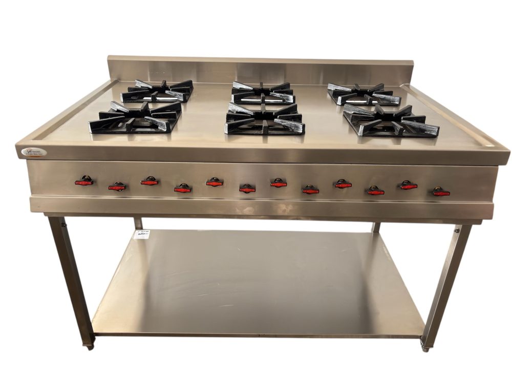 6-Burner Cooking Range with Stand