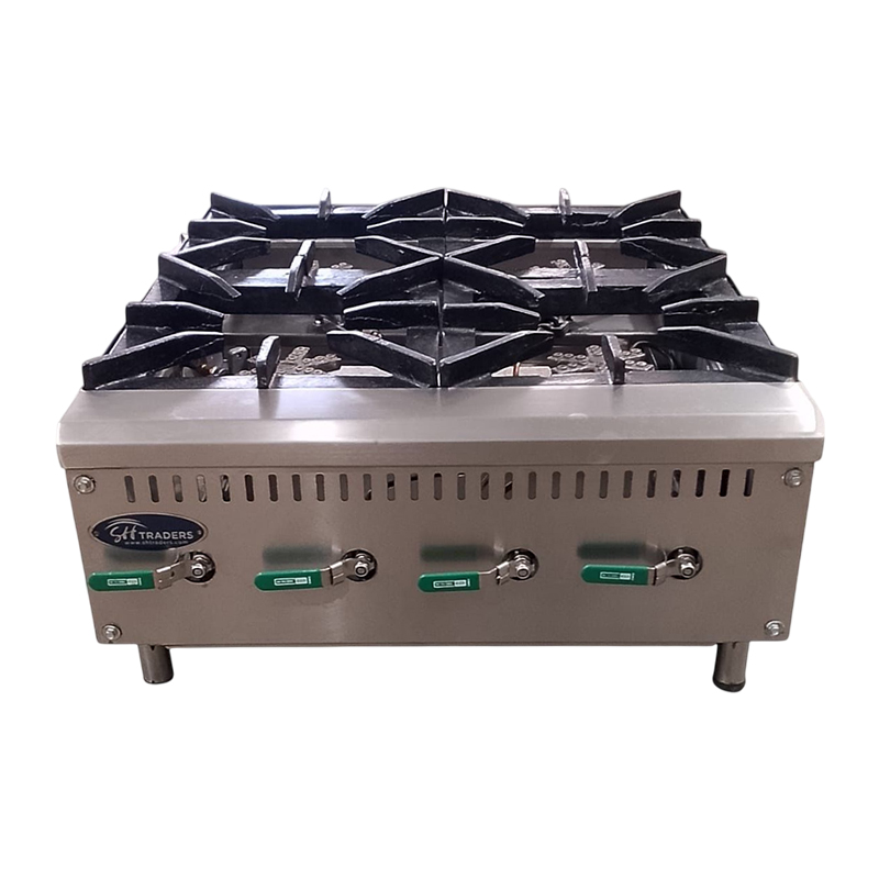 SH 4-Burner Gas Range (Countertop Commercial Stove)