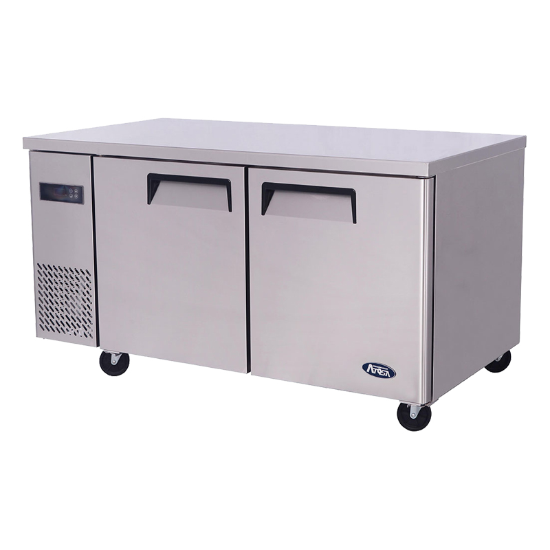 Atosa - Two Wide-Door Undercounter Fridge 370L