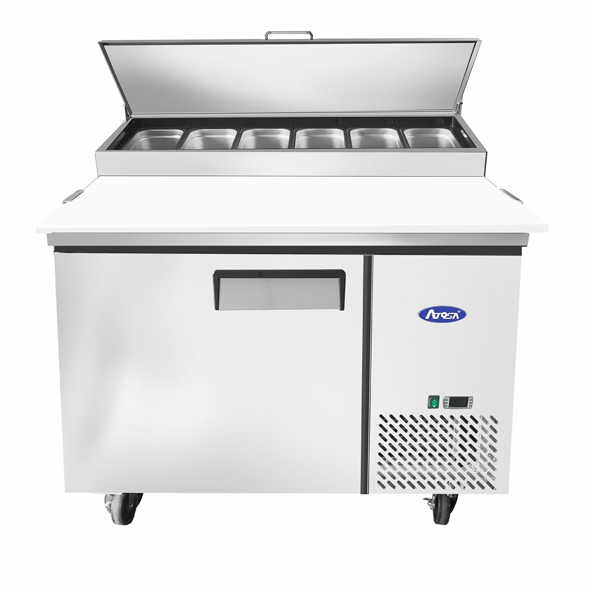 ATOSA MPF8201GR — 44″ Refrigerated Pizza Prep. Table