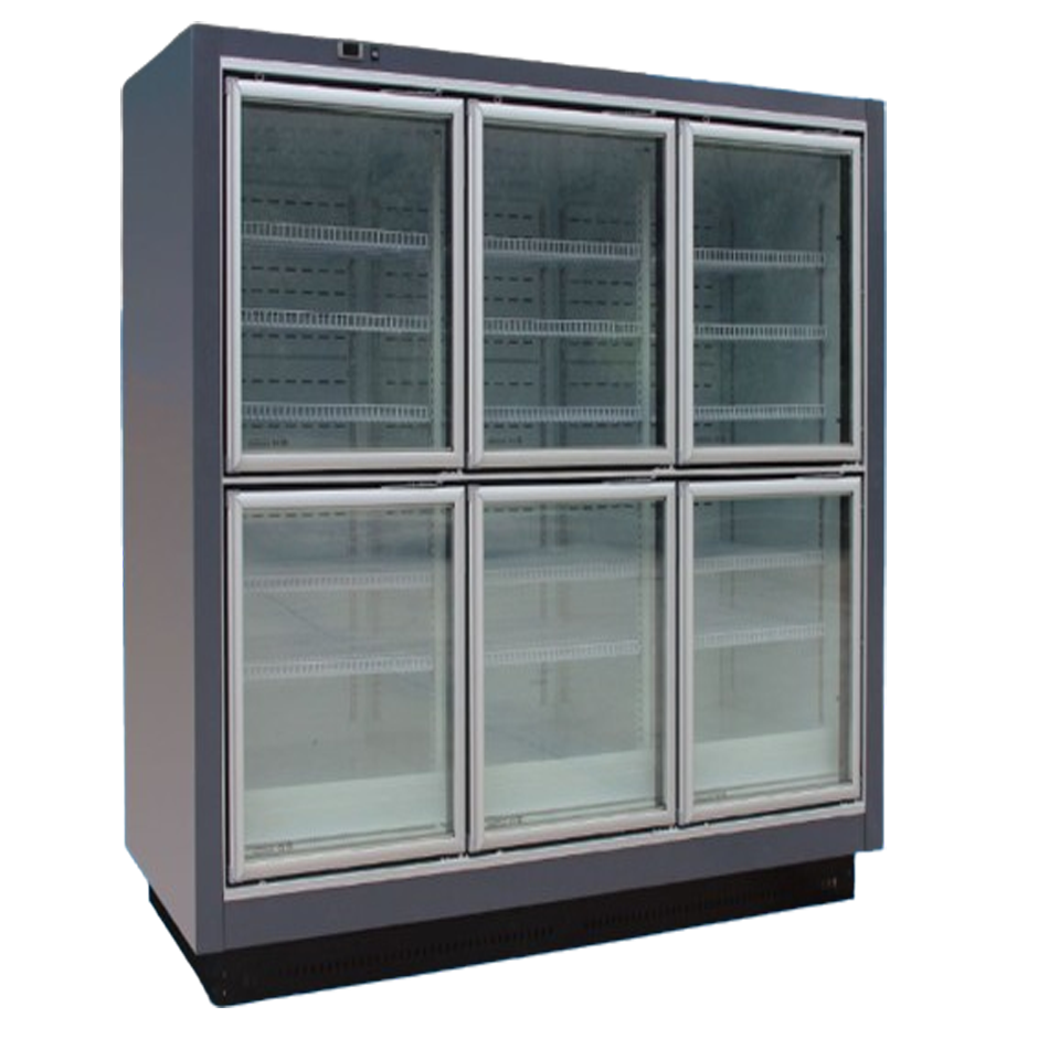 Vertical Commercial Display Freezer (6-Door)