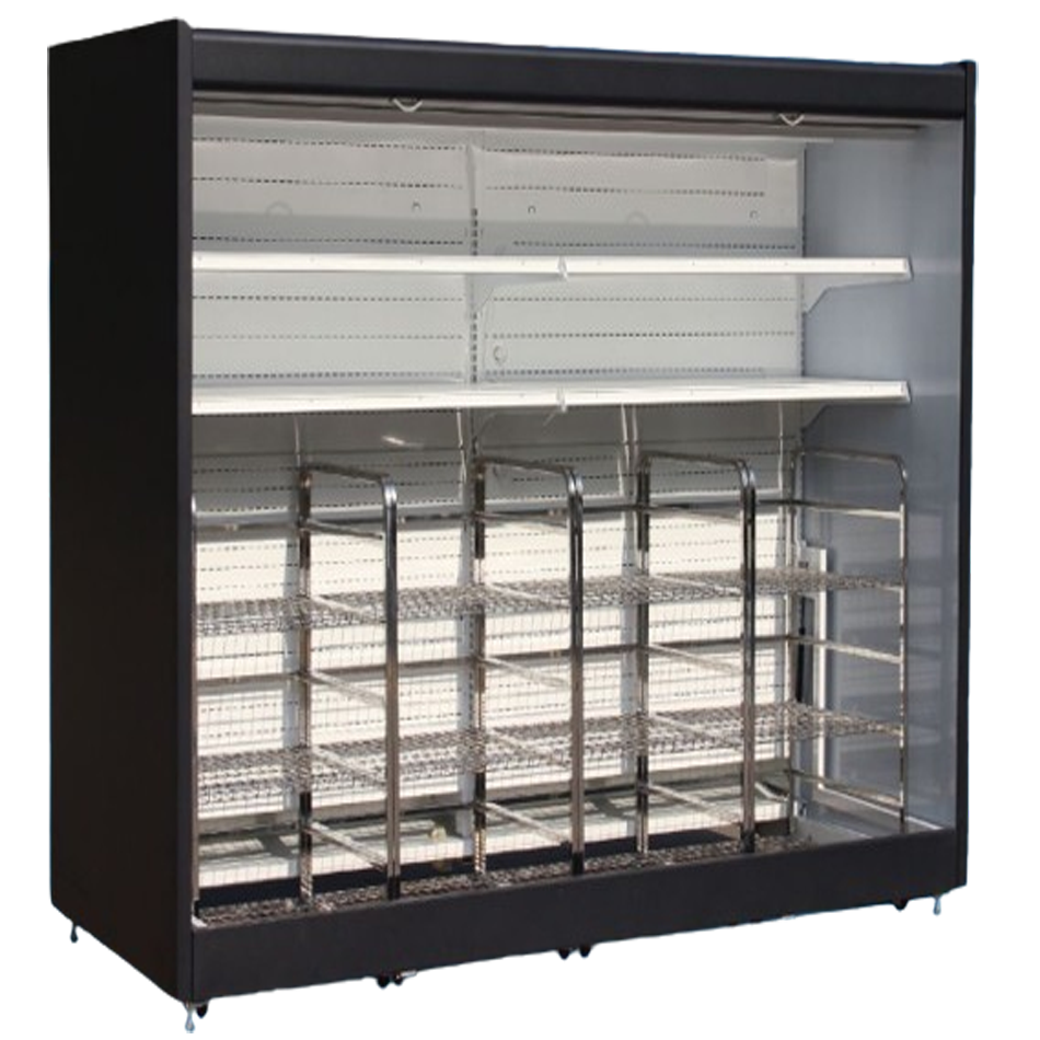 Commercial Island Freezer with Sliding Glass Lids