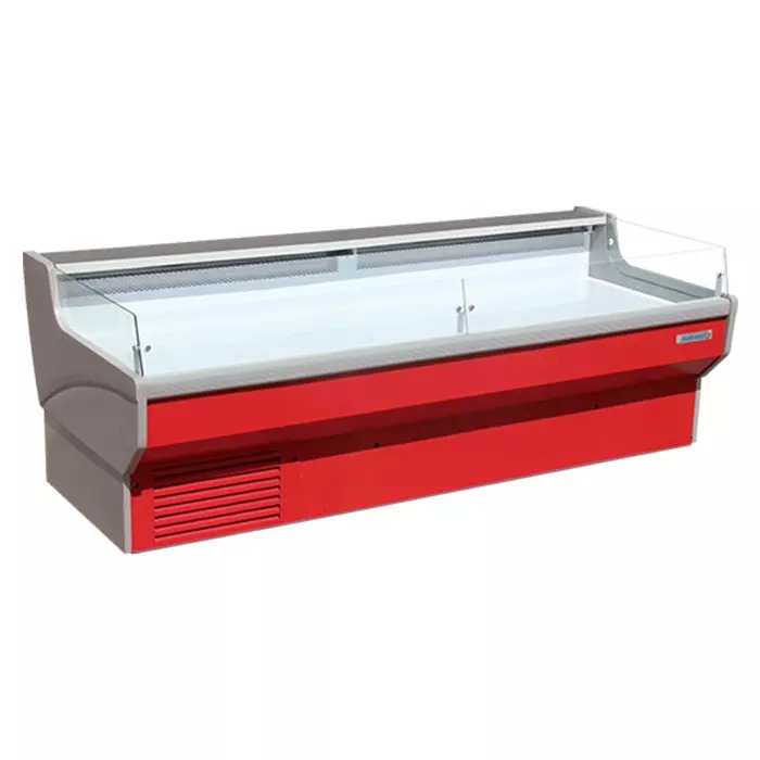 Flat-open-meat-display chiller