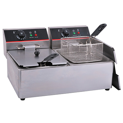 Electric Fryer  Double Tank 8+8 Ltr