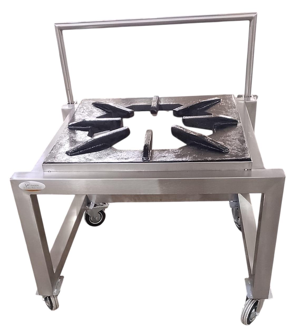 Stock burner with wheels