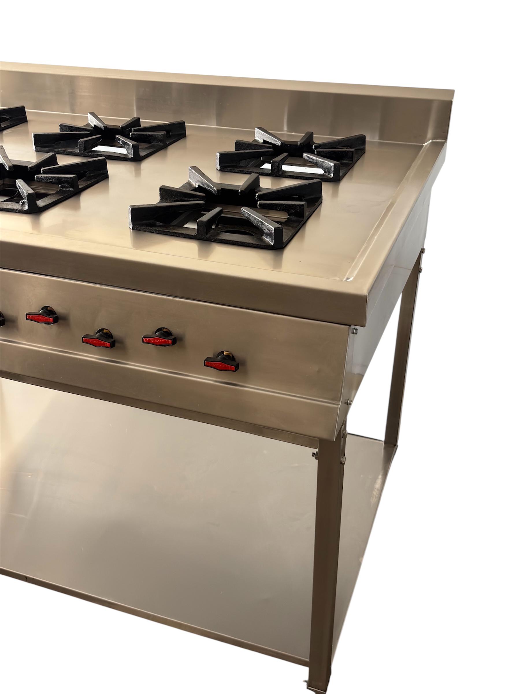 6-Burner Cooking Range with Stand - Image 3