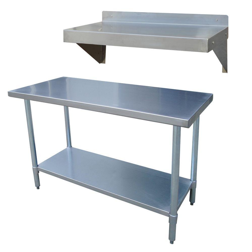 SH 30" x 60" commercial work table with undershelf
