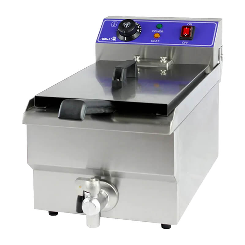 6L Electric Fryer with drain