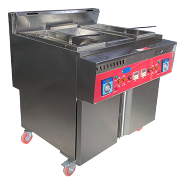 24L Double basket fryer with sizzler
