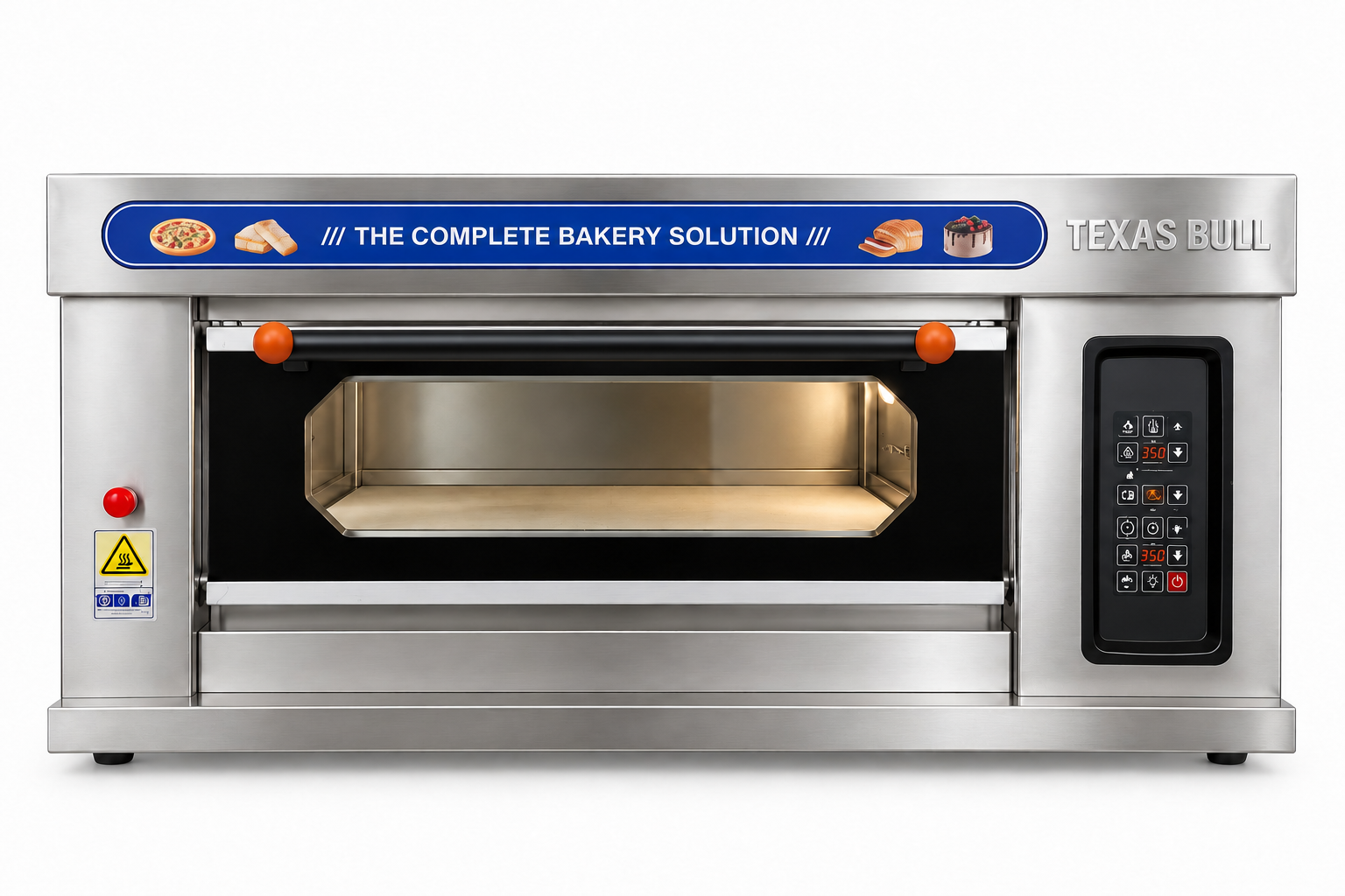 Texas Bull Digital Gas Deck Oven – 1 Deck, 2 Tray HGB-20QC
